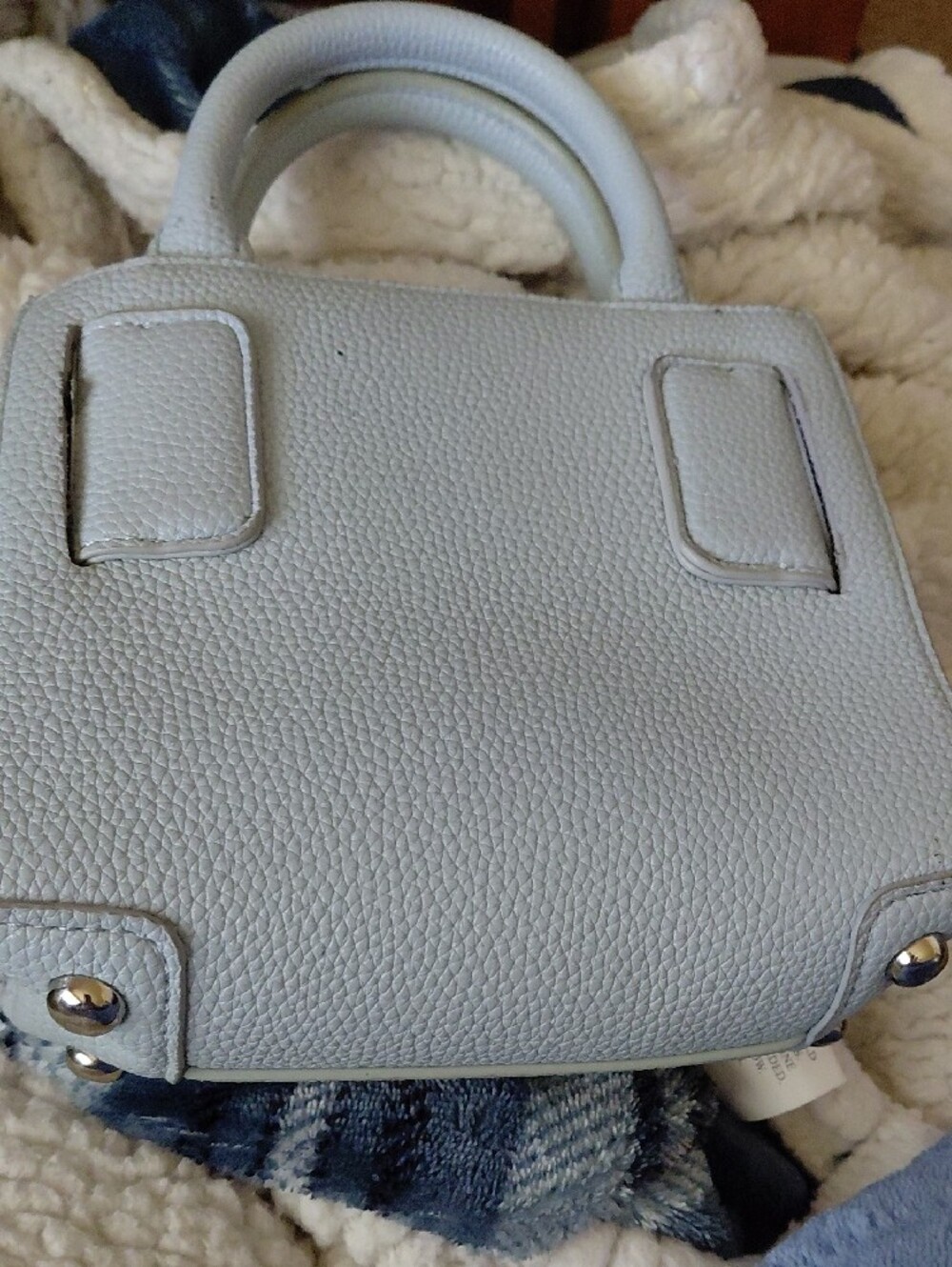 Classic Structured Mini Tote Bag - Light Blue - Picture 3 of 5